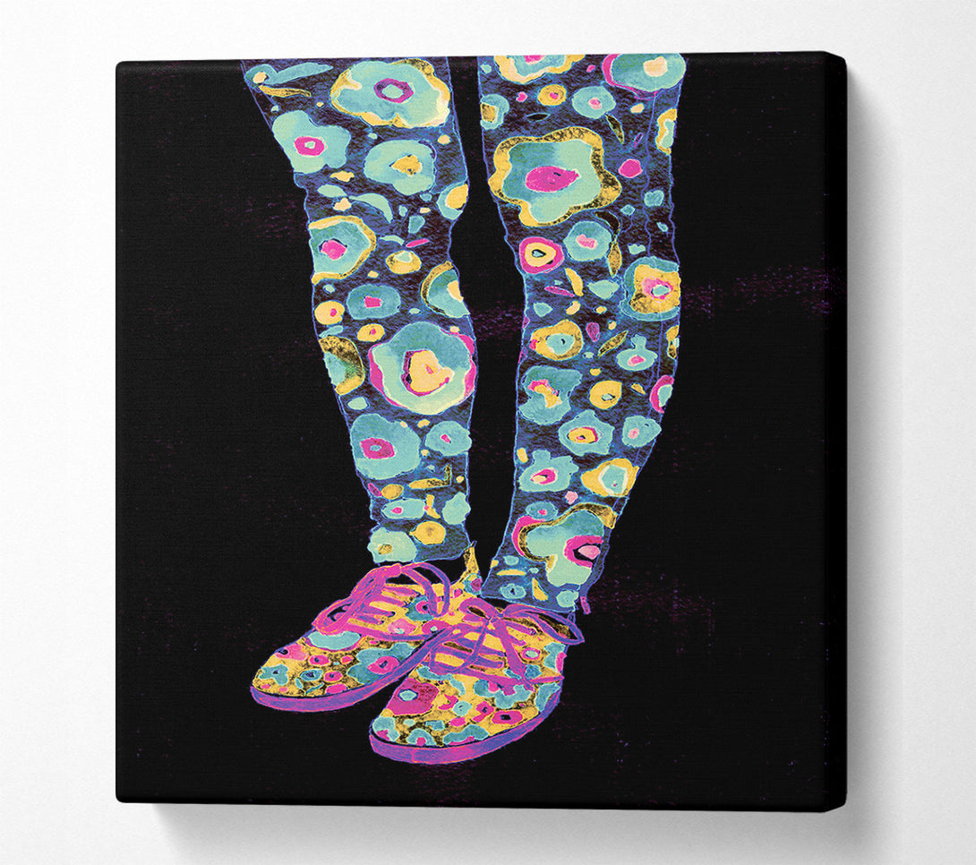 A Canvas Print of Flower Power Legs Canvas Art