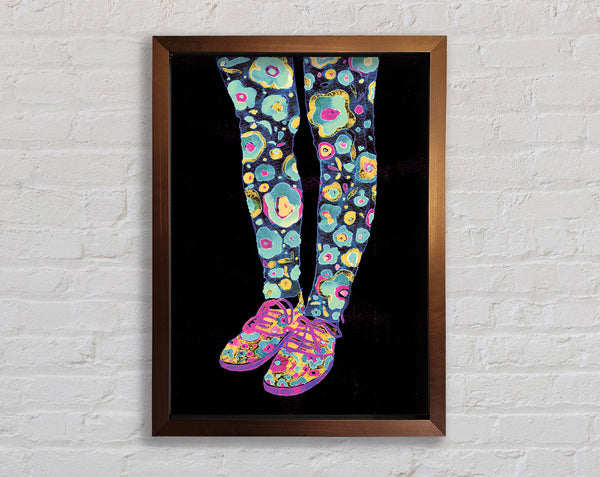 Flower Power Legs Framed Print