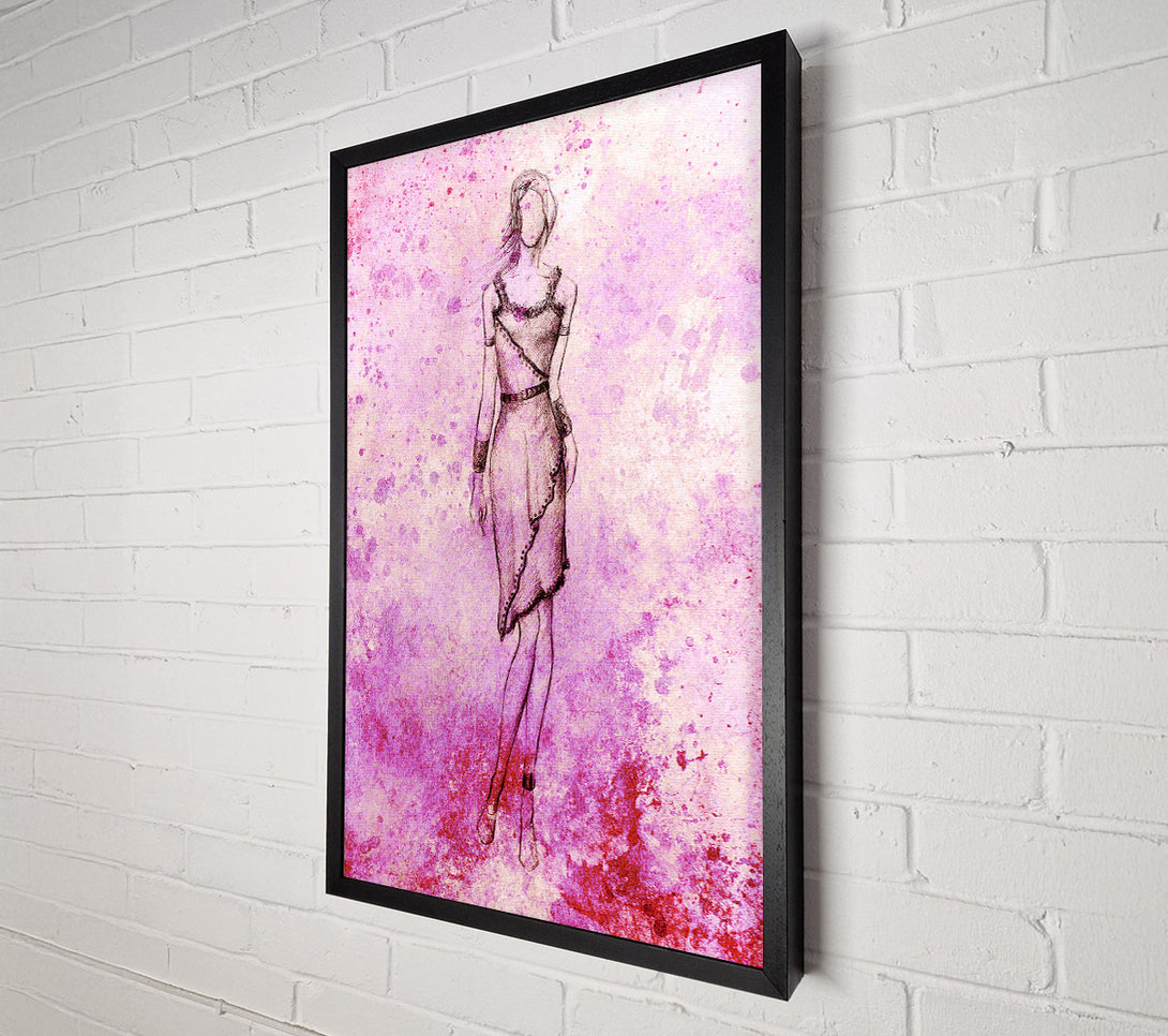  A Canvas Print of Pink Is In Canvas Print