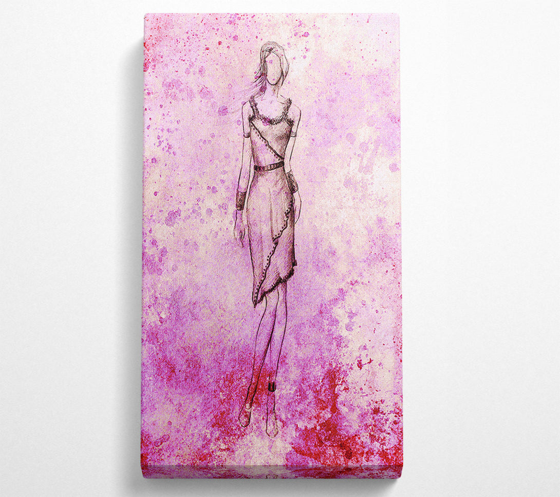  A Canvas Print of Pink Is In Canvas Print