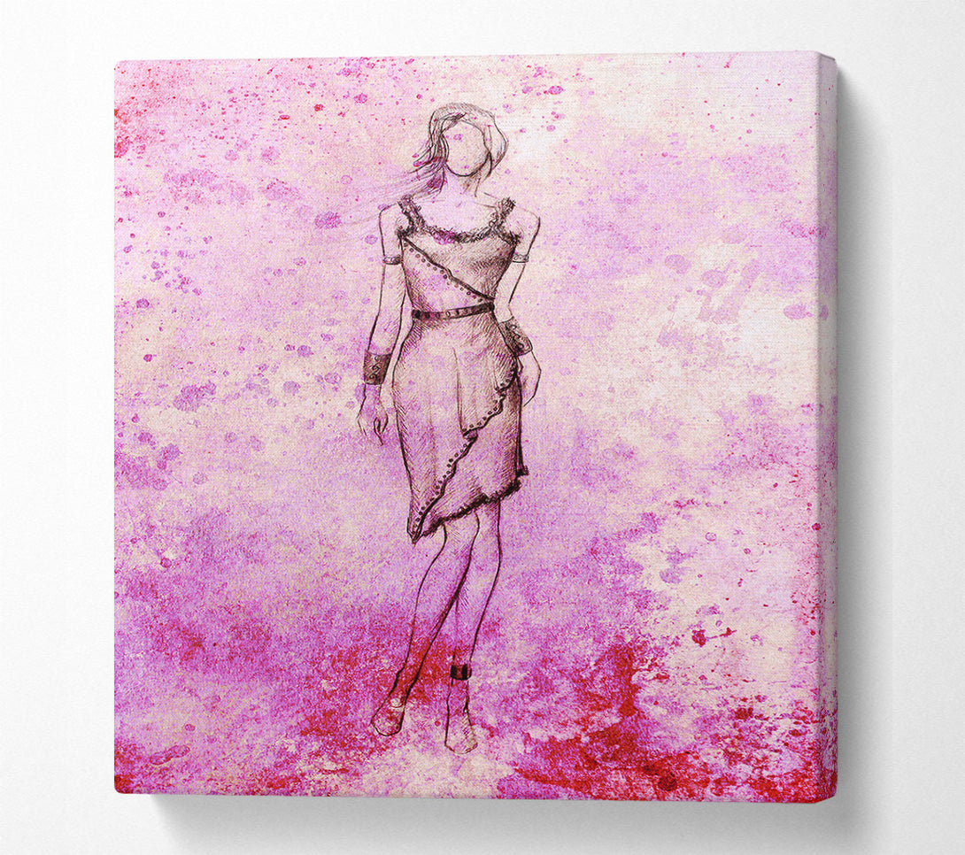 A Canvas Print of Pink Is In Canvas Print