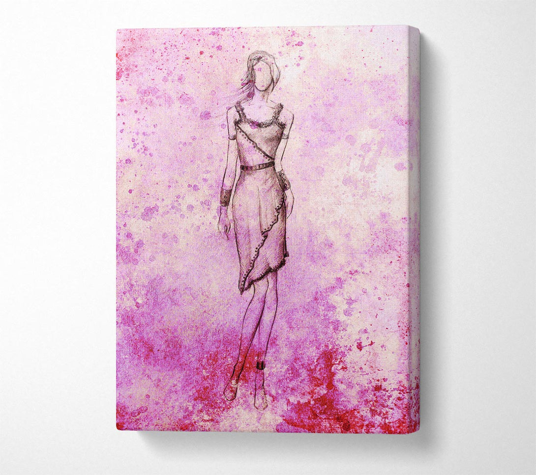  A Canvas Print of Pink Is In Canvas Print