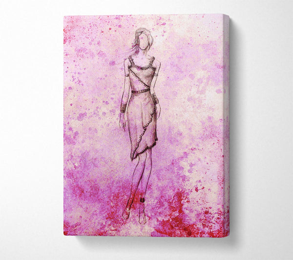  A Canvas Print of Pink Is In Canvas Print