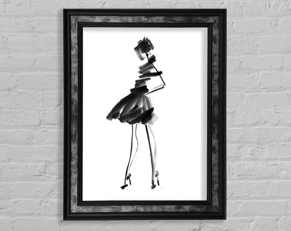 Little Black Dress Framed Print