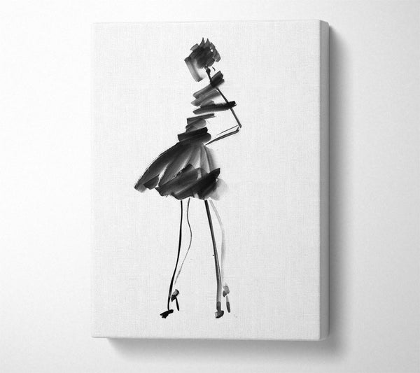  A Canvas Print of Little Black Dress Canvas Art