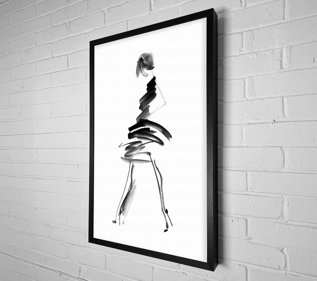  A Canvas Print of Little Black Dress 2 Canvas Wall Art