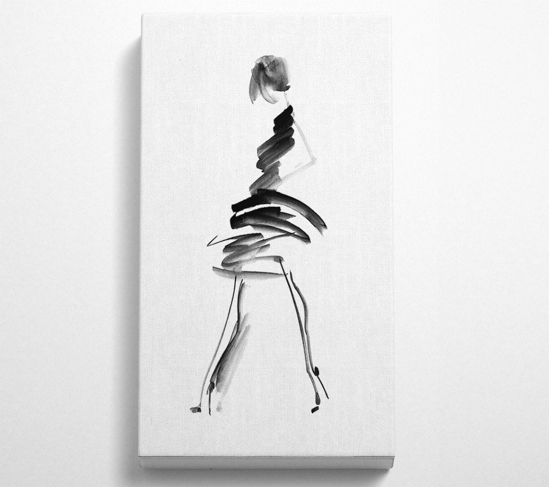  A Canvas Print of Little Black Dress 2 Canvas Wall Art