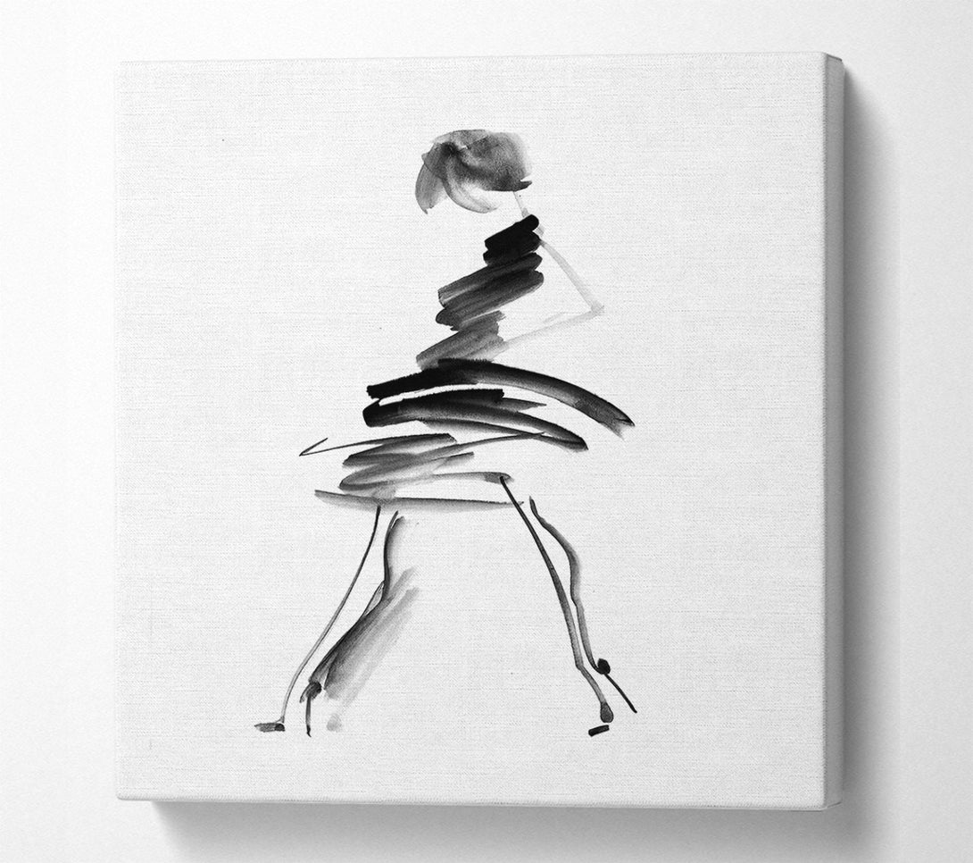  A Canvas Print of Little Black Dress 2 Canvas Wall Art