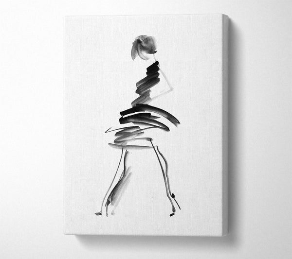  A Canvas Print of Little Black Dress 2 Canvas Wall Art