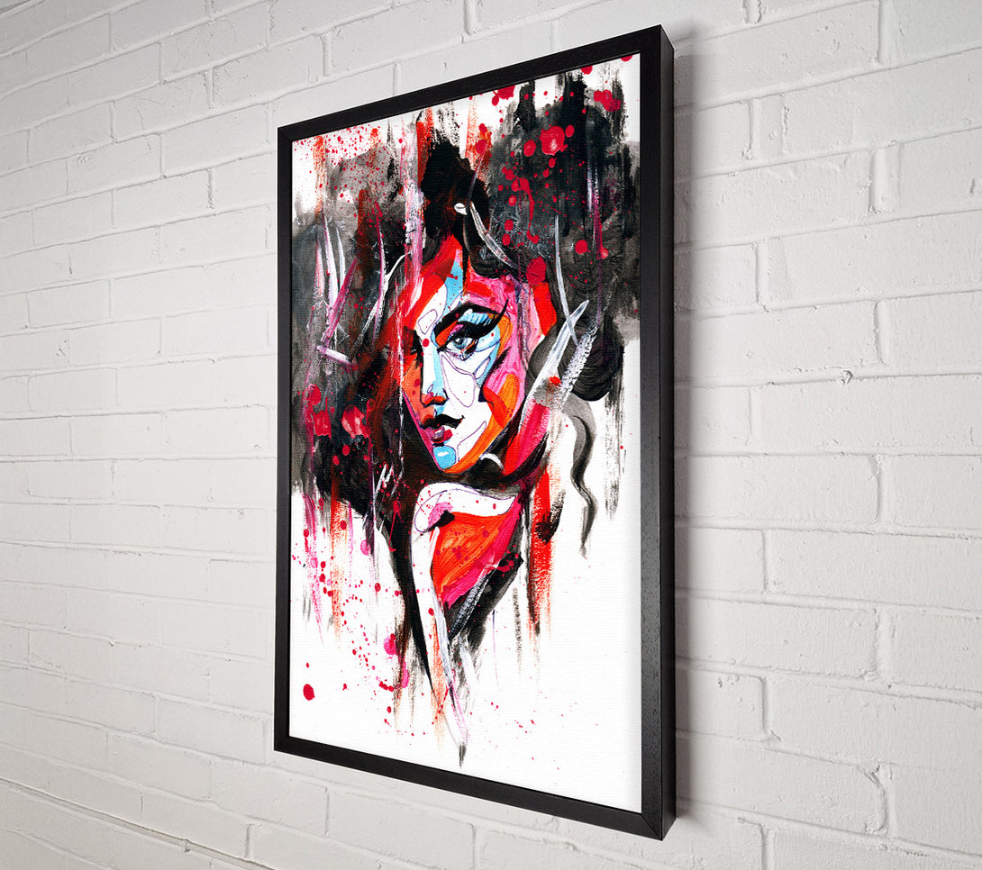  A Canvas Print of Hot Red Canvas Print