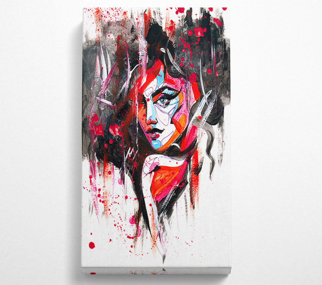  A Canvas Print of Hot Red Canvas Print