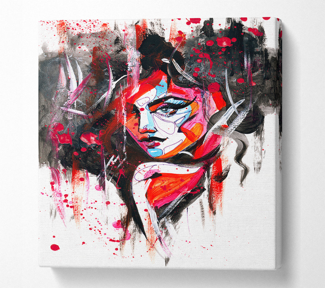  A Canvas Print of Hot Red Canvas Print