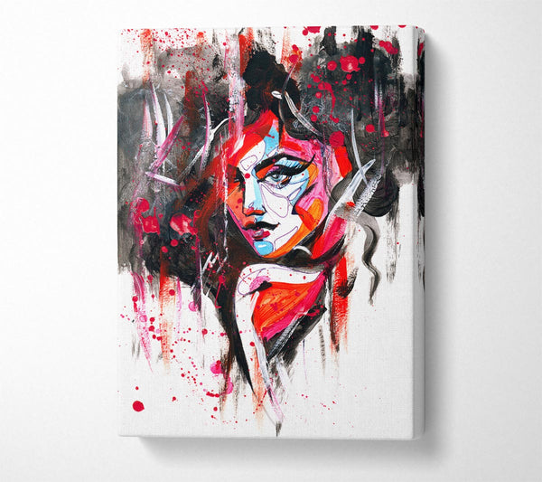  A Canvas Print of Hot Red Canvas Print