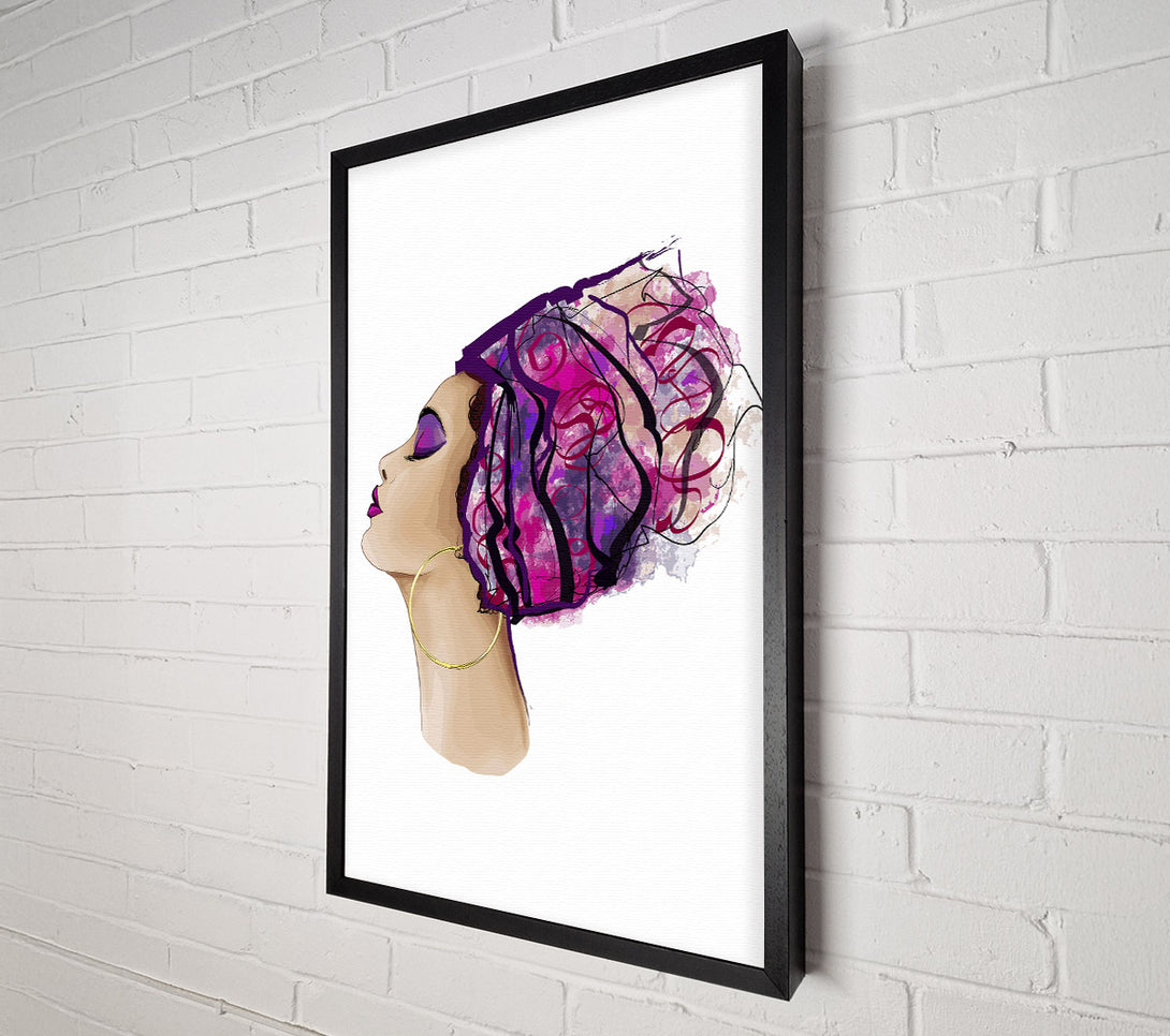  A Canvas Print of Style Starts With The Hair Canvas Print