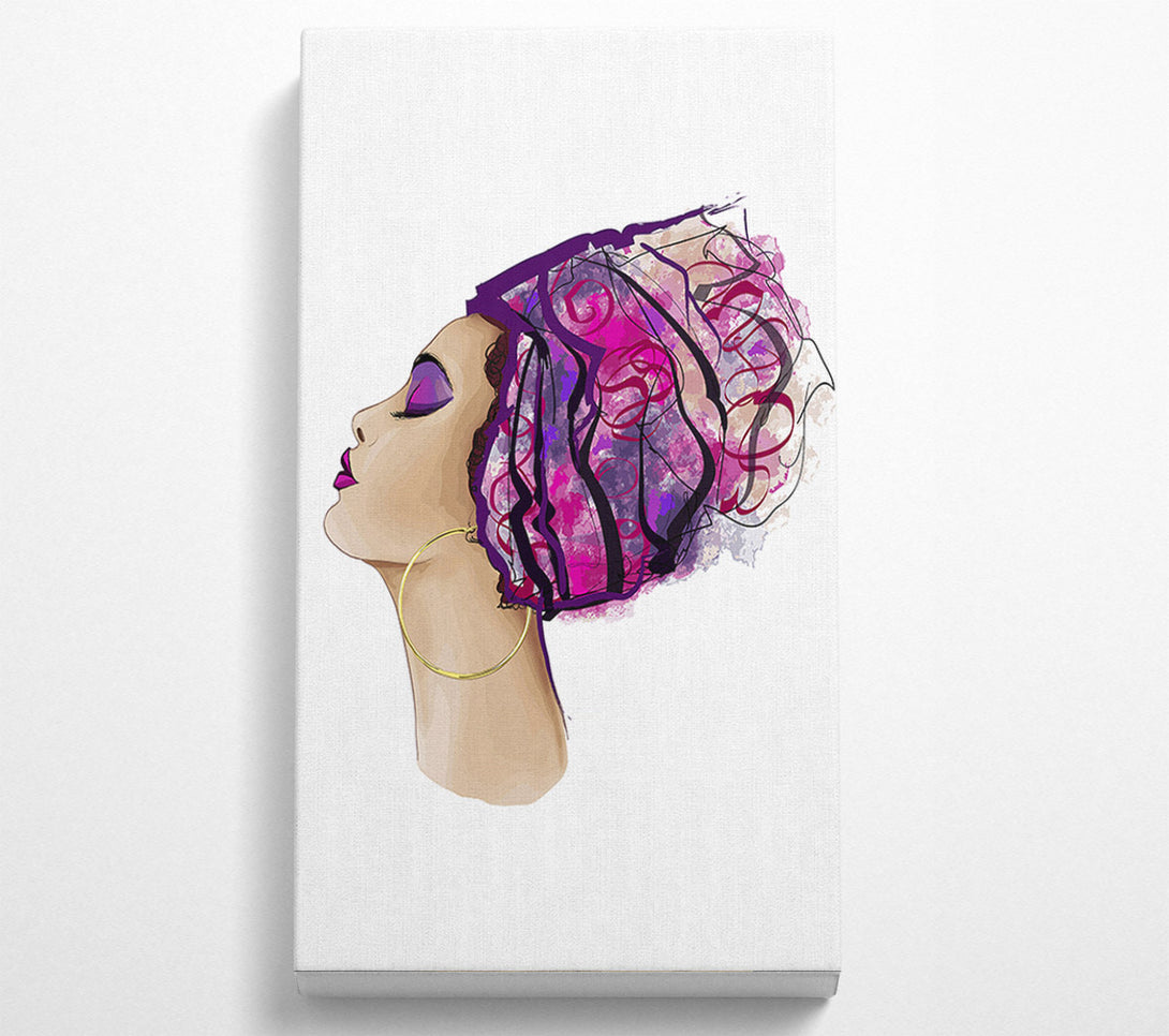  A Canvas Print of Style Starts With The Hair Canvas Print