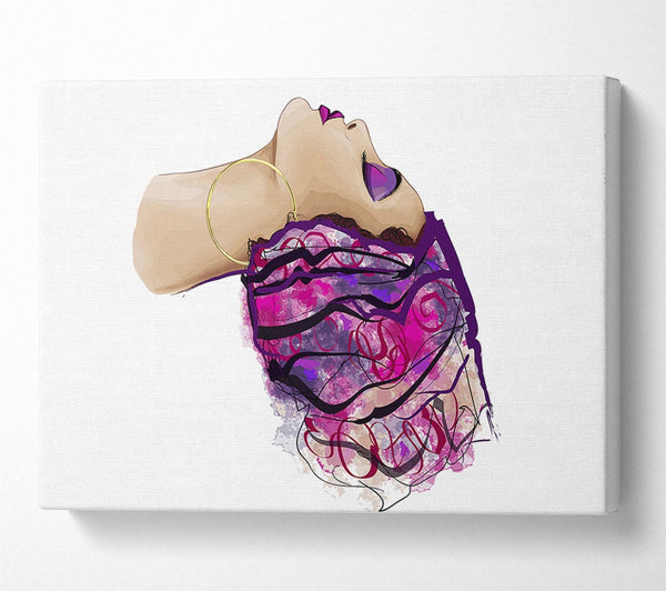  A Canvas Print of Style Starts With The Hair Canvas Print
