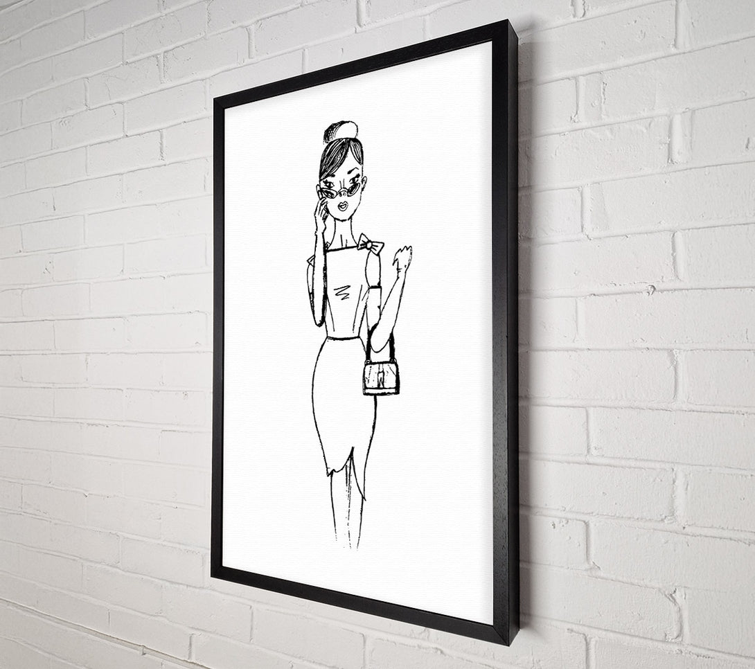 A Canvas Print of Elegance Is Free Canvas Print