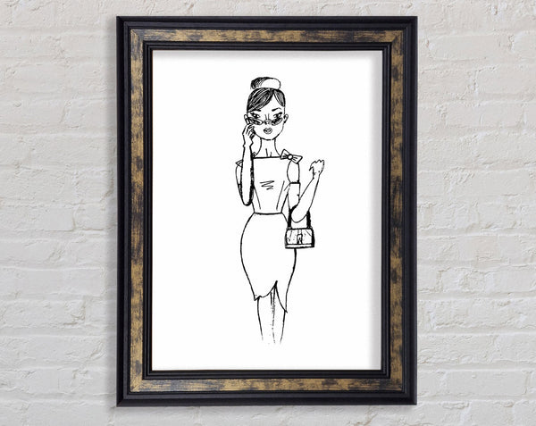 Elegance Is Free Framed Print