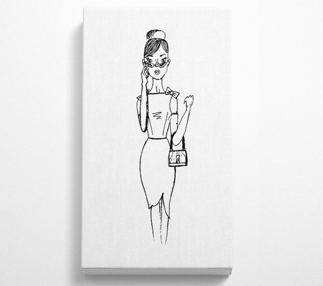  A Canvas Print of Elegance Is Free Canvas Print