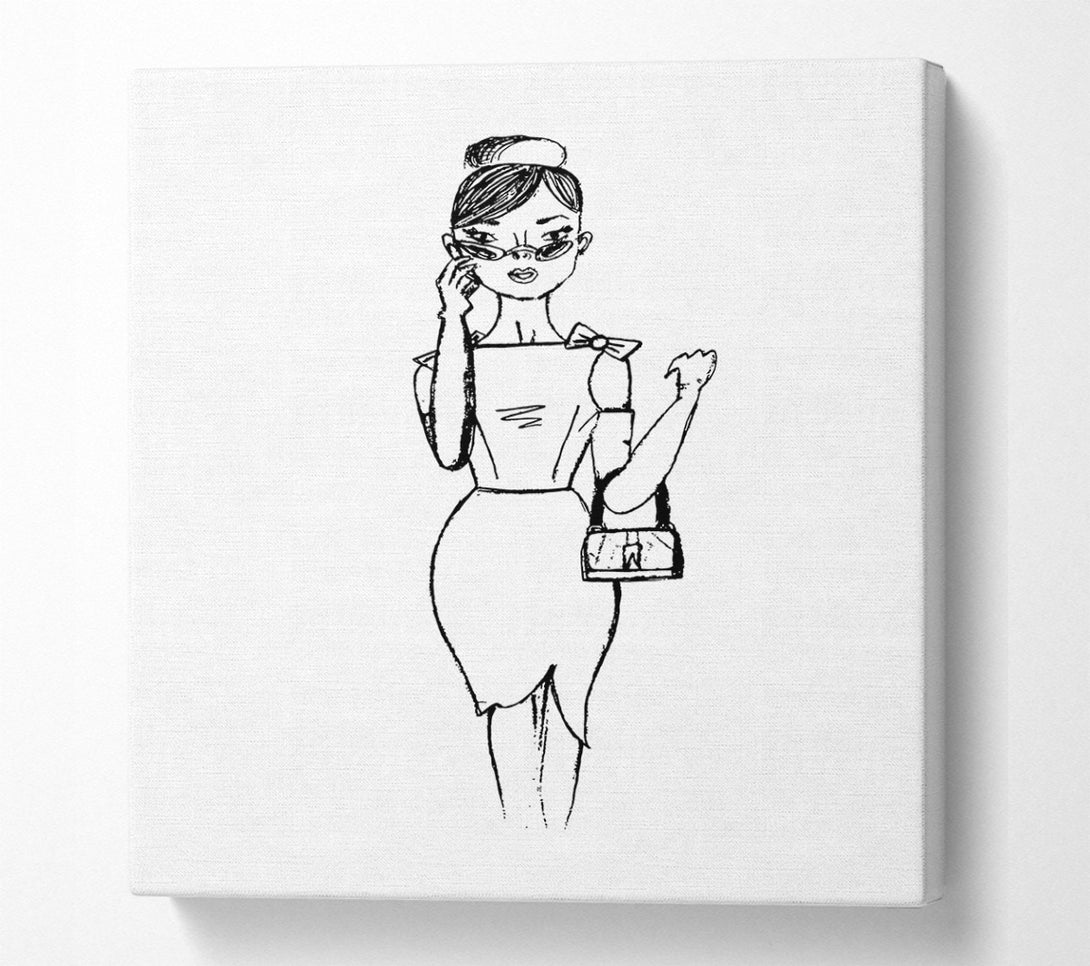  A Canvas Print of Elegance Is Free Canvas Print