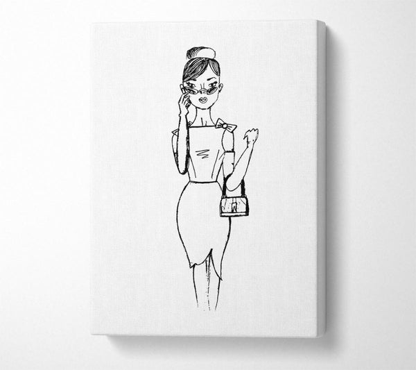  A Canvas Print of Elegance Is Free Canvas Print