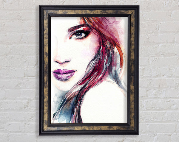 First The Look Framed Print