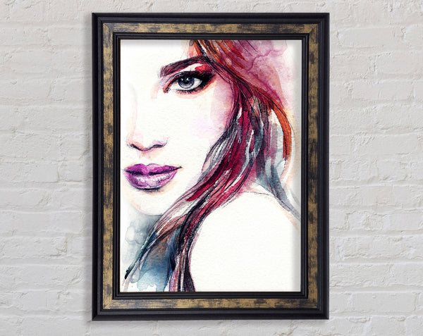 First The Look Framed Print