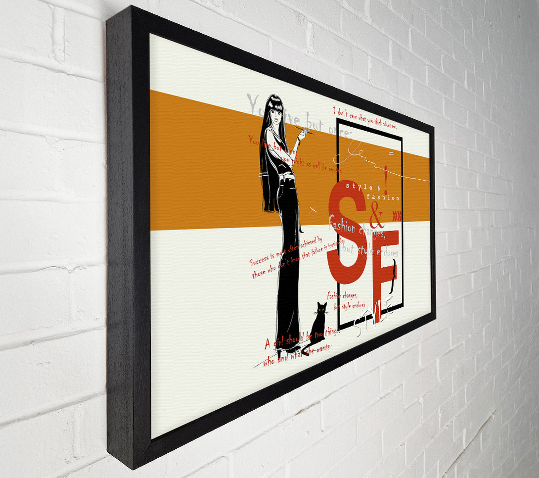  A Canvas Print of Fashion Changes Canvas Wall Art
