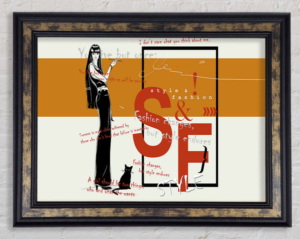 Fashion Changes Framed Print