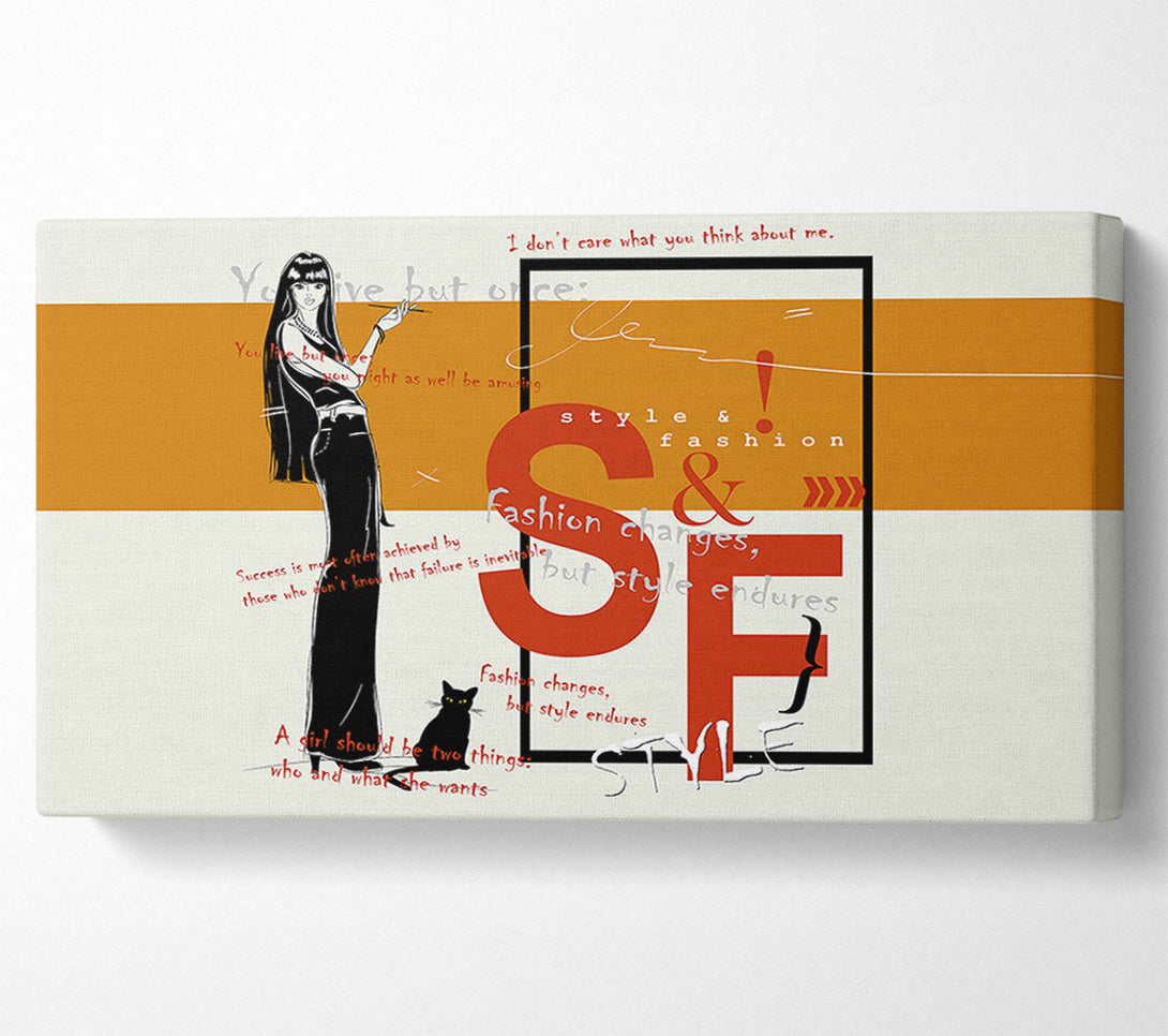  A Canvas Print of Fashion Changes Canvas Wall Art