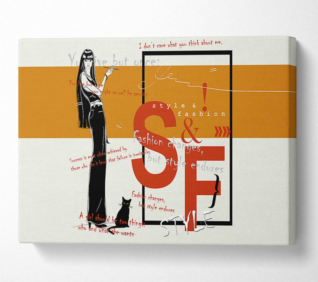  A Canvas Print of Fashion Changes Canvas Wall Art