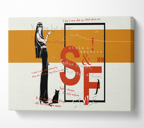  A Canvas Print of Fashion Changes Canvas Wall Art