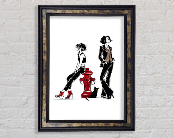 Funky Women Framed Print