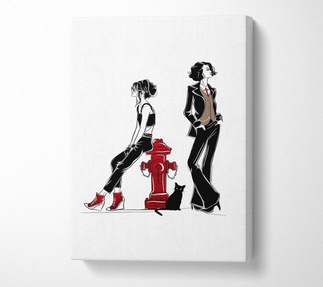  A Canvas Print of Funky Women Canvas Art