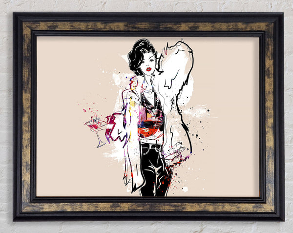 Style Splash Framed Print