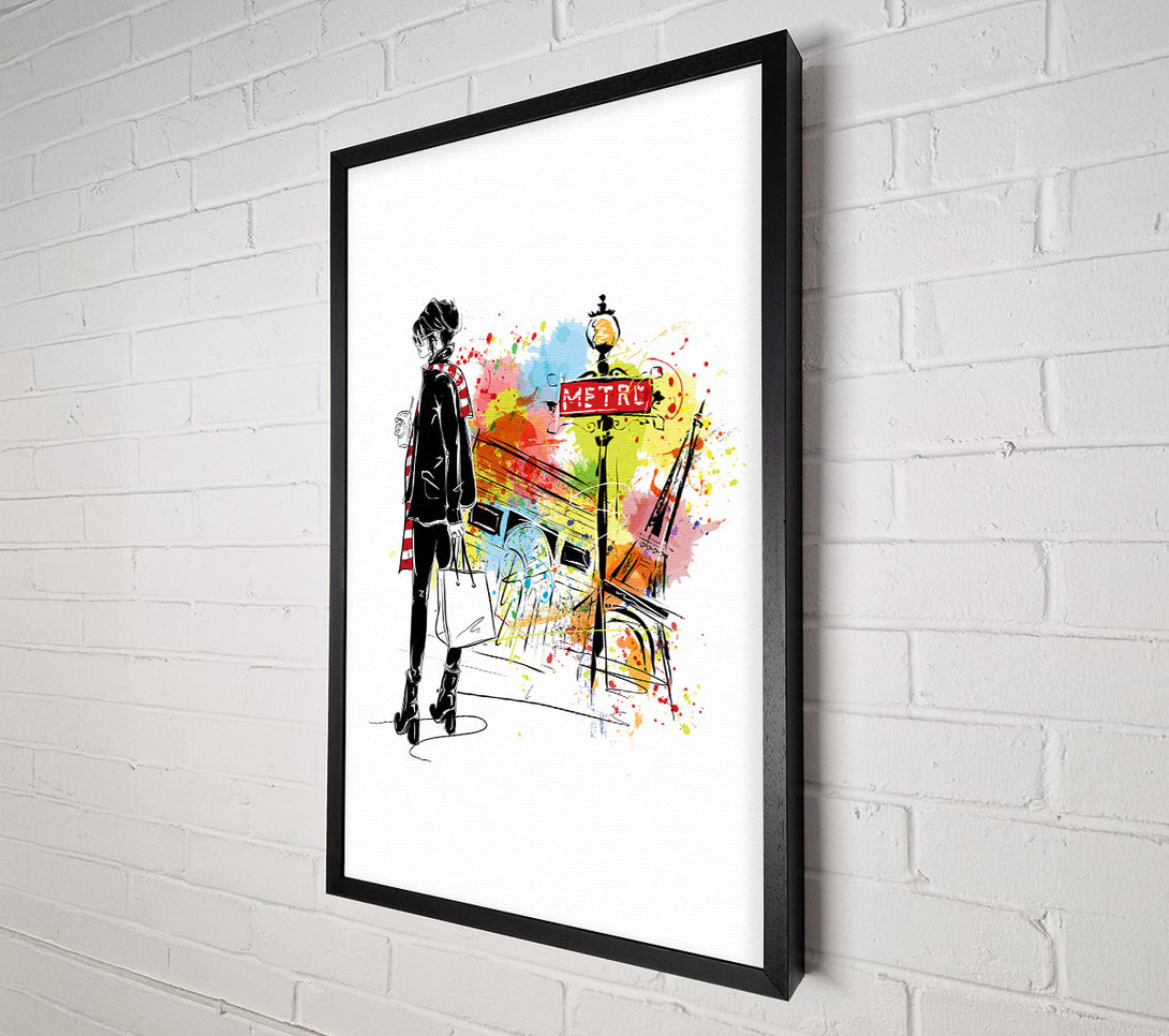  A Canvas Print of Paris Streets 1 Canvas Wall Art