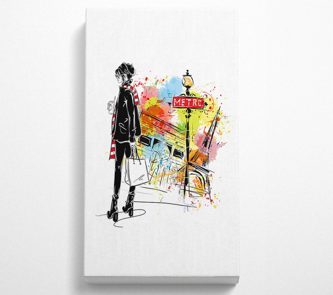  A Canvas Print of Paris Streets 1 Canvas Wall Art