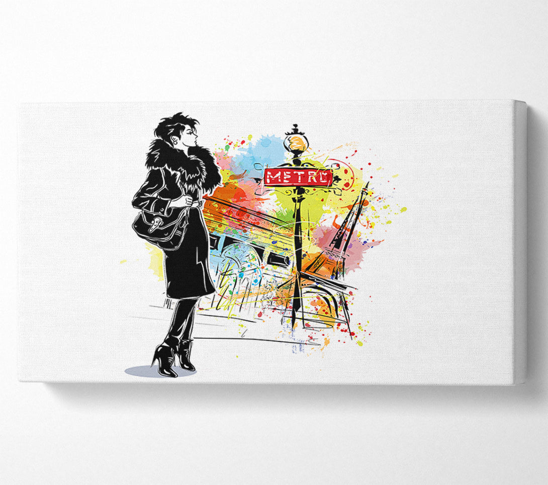  A Canvas Print of Paris Streets 2 Canvas Art