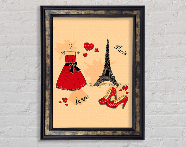Paris With Love Framed Print