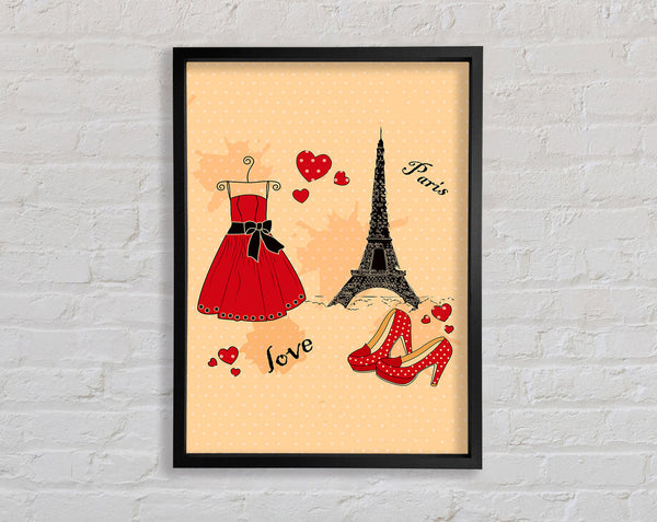 Paris With Love Framed Print
