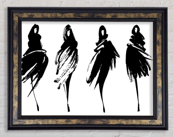 The Black Cloak Framed Print