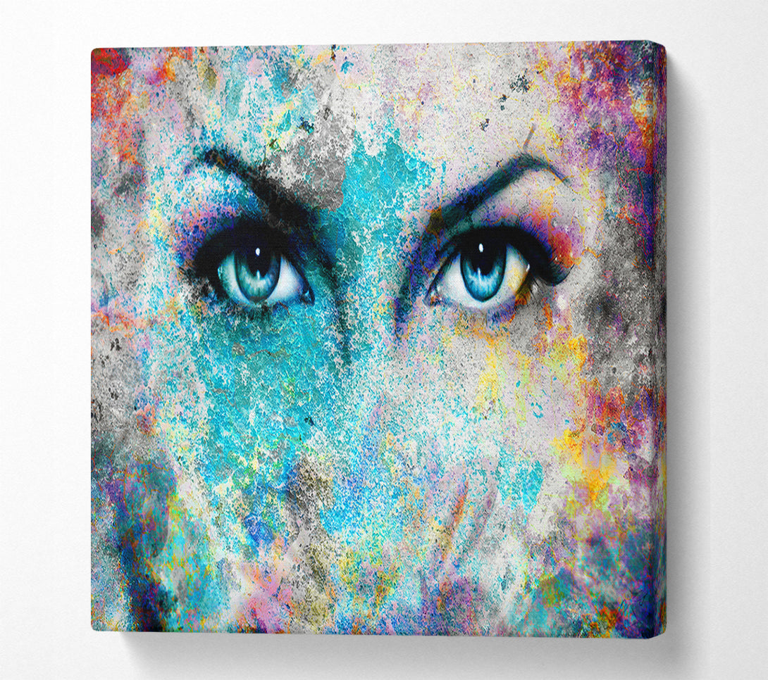  A Canvas Print of Its All In The Eyes Canvas Wall Art