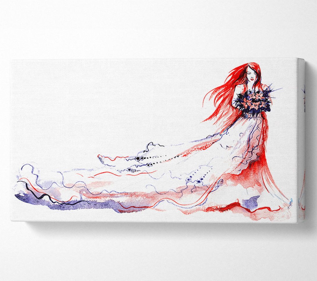  A Canvas Print of Style Bride Canvas Print