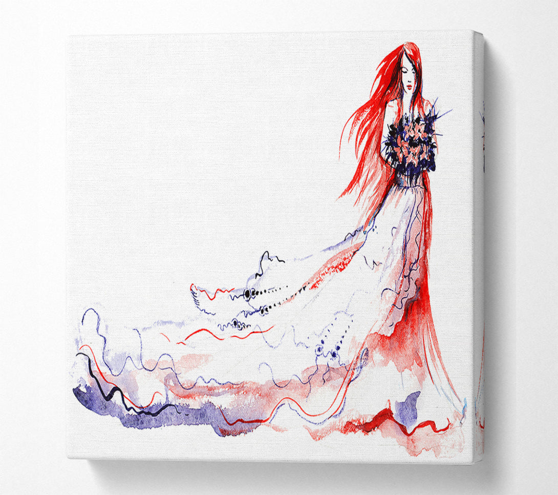  A Canvas Print of Style Bride Canvas Print