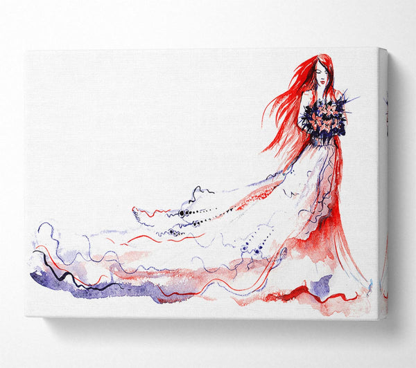  A Canvas Print of Style Bride Canvas Print
