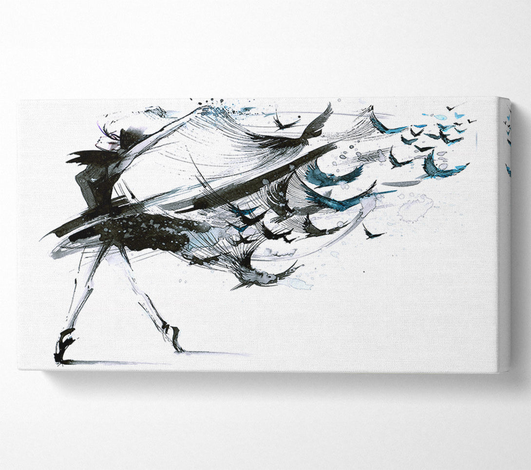  A Canvas Print of Black Birds Canvas Print