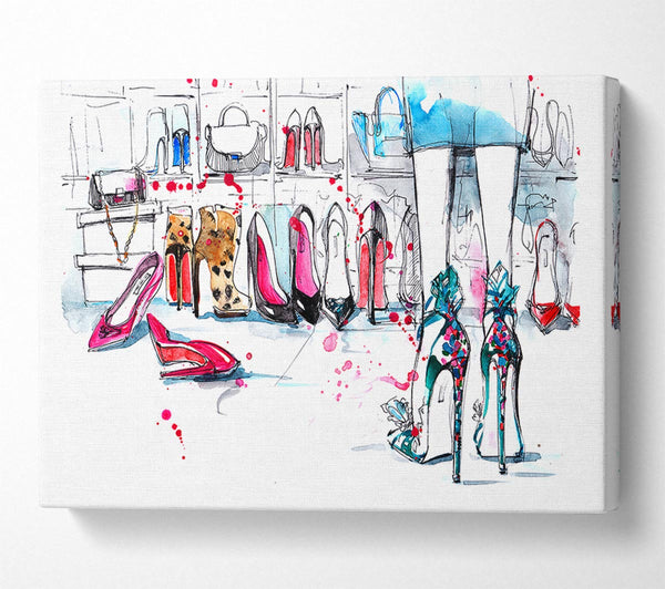  A Canvas Print of Shoes Glorious Shoes Canvas Wall Art