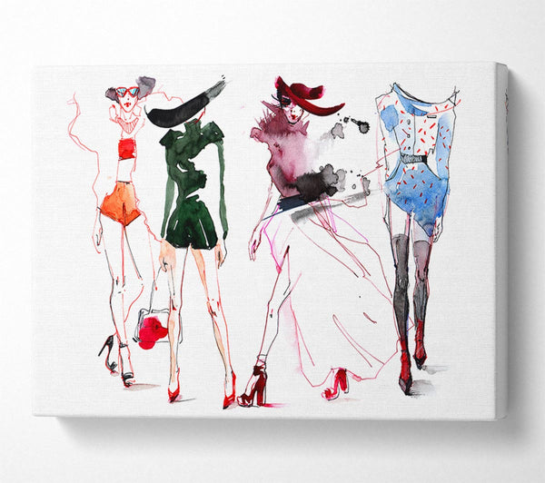  A Canvas Print of Summer Fashion Show Canvas Print