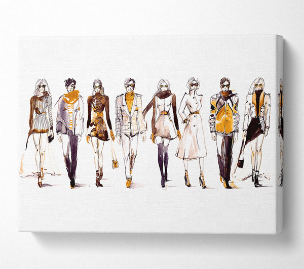  A Canvas Print of Winter Fashion Show Canvas Wall Art