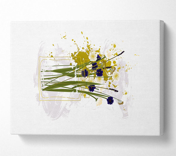  A Canvas Print of Vase Absract Canvas Print